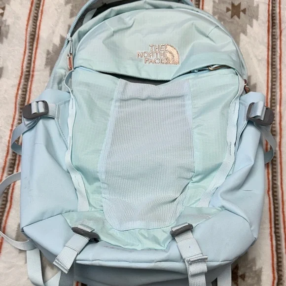 The North Face Recon Luxe Sky Blue Backpack - Picture 1 of 12